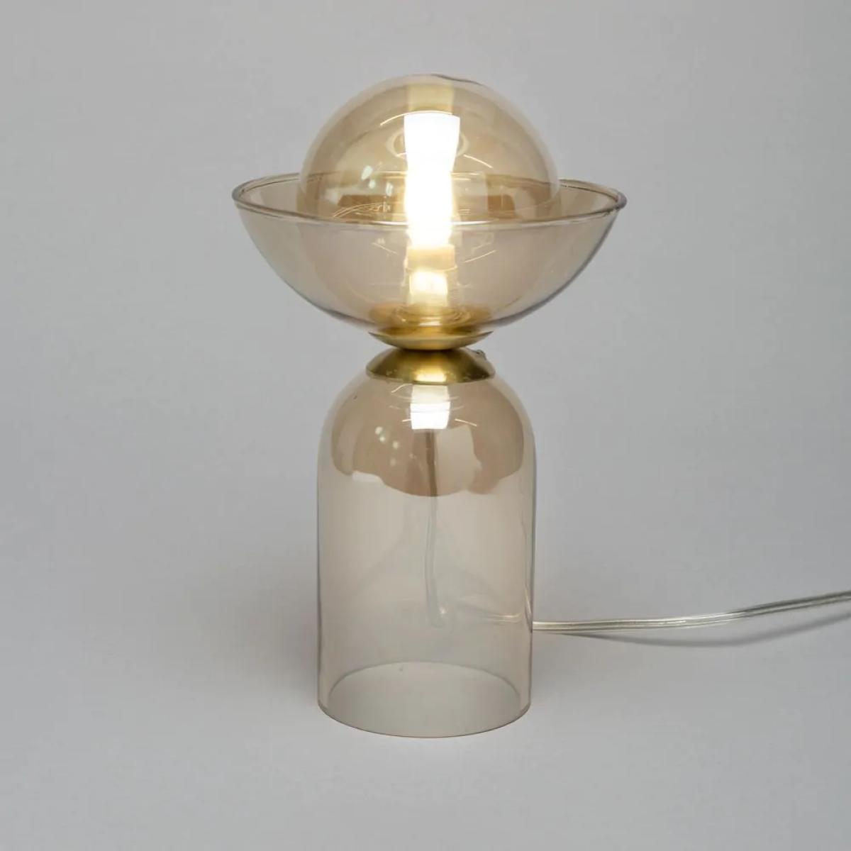 Birch Glass Table Lamp, Champagne – image 3