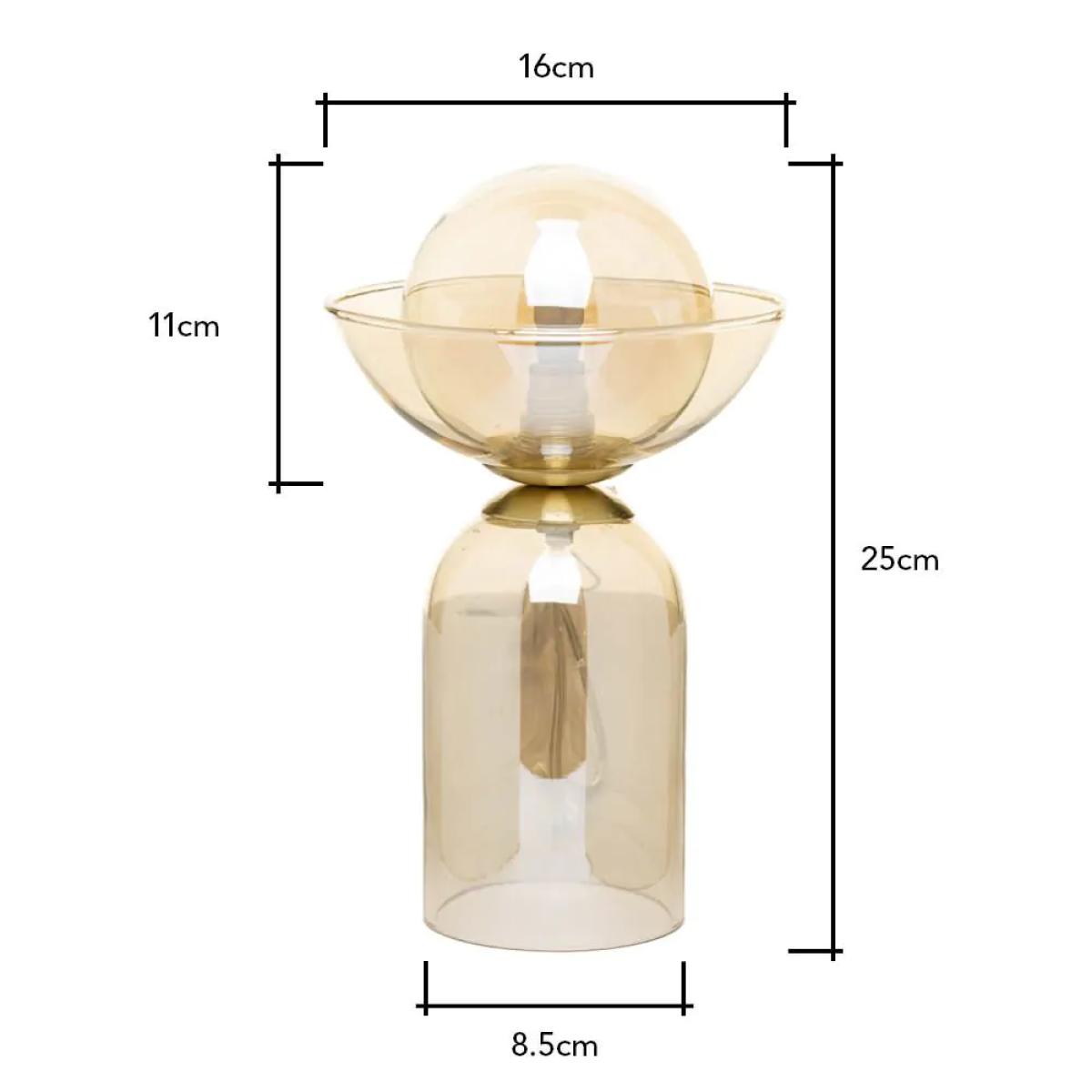 Birch Glass Table Lamp, Champagne – image 6