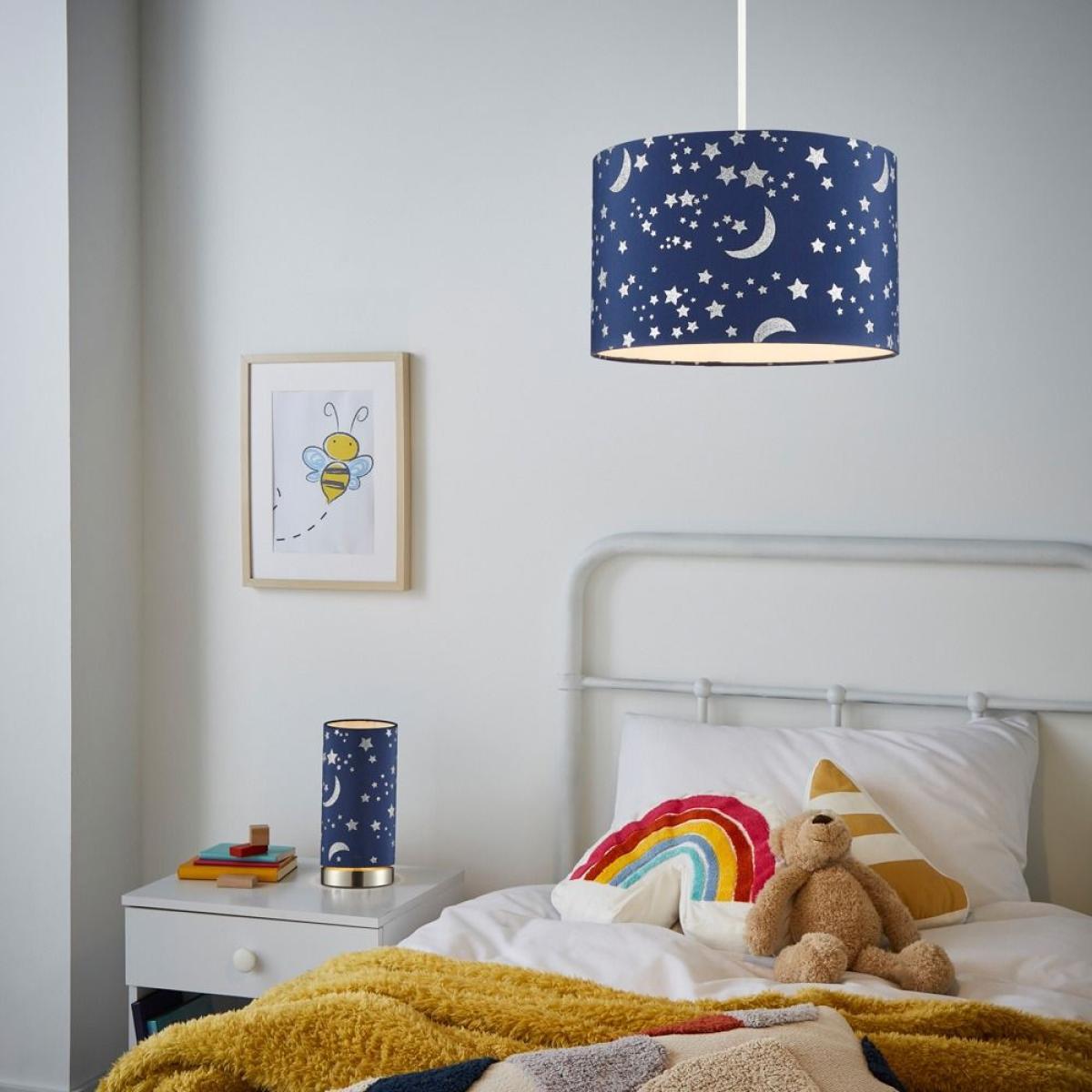 Glow Moon and Stars Table Lamp, Navy – image 2