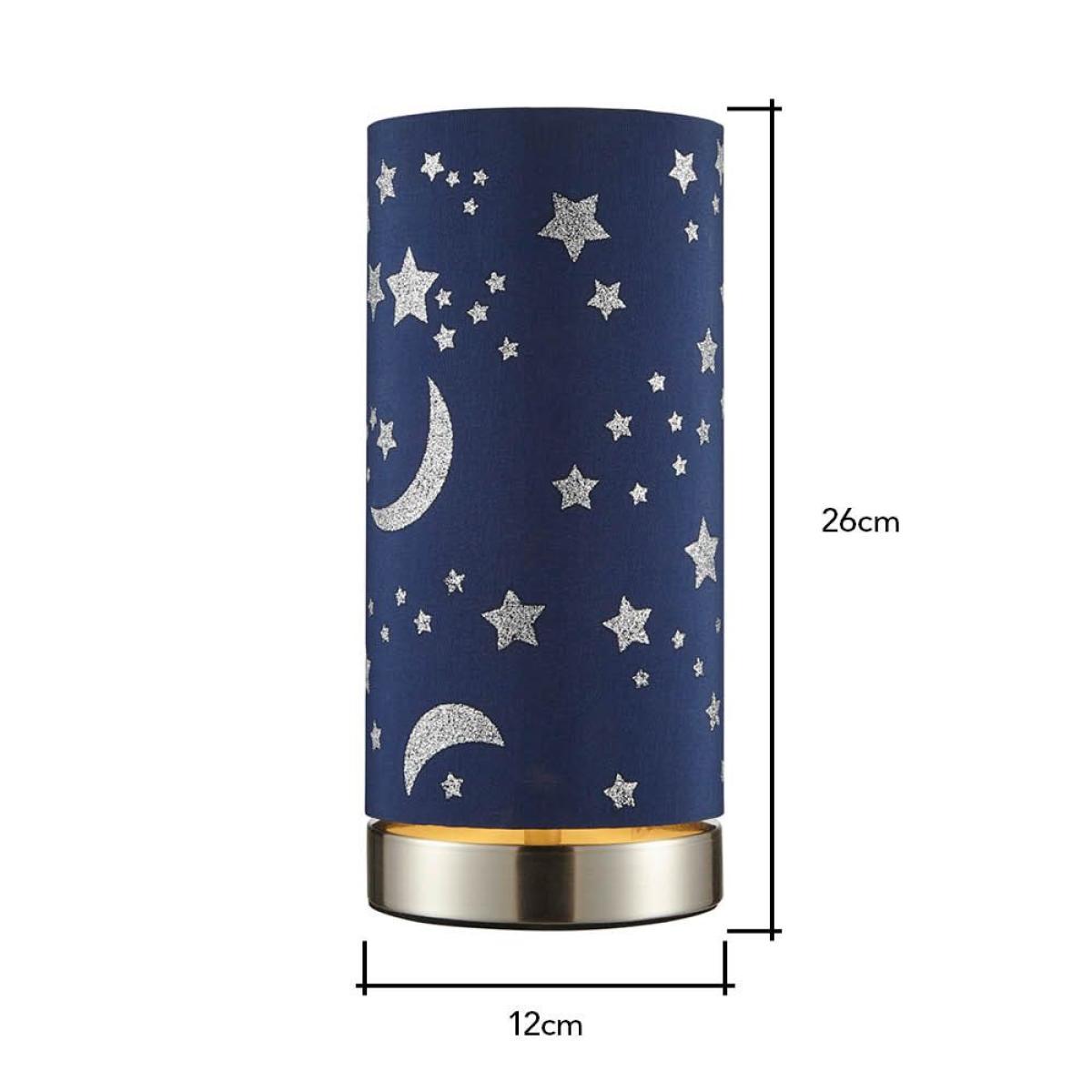 Glow Moon and Stars Table Lamp, Navy – image 7