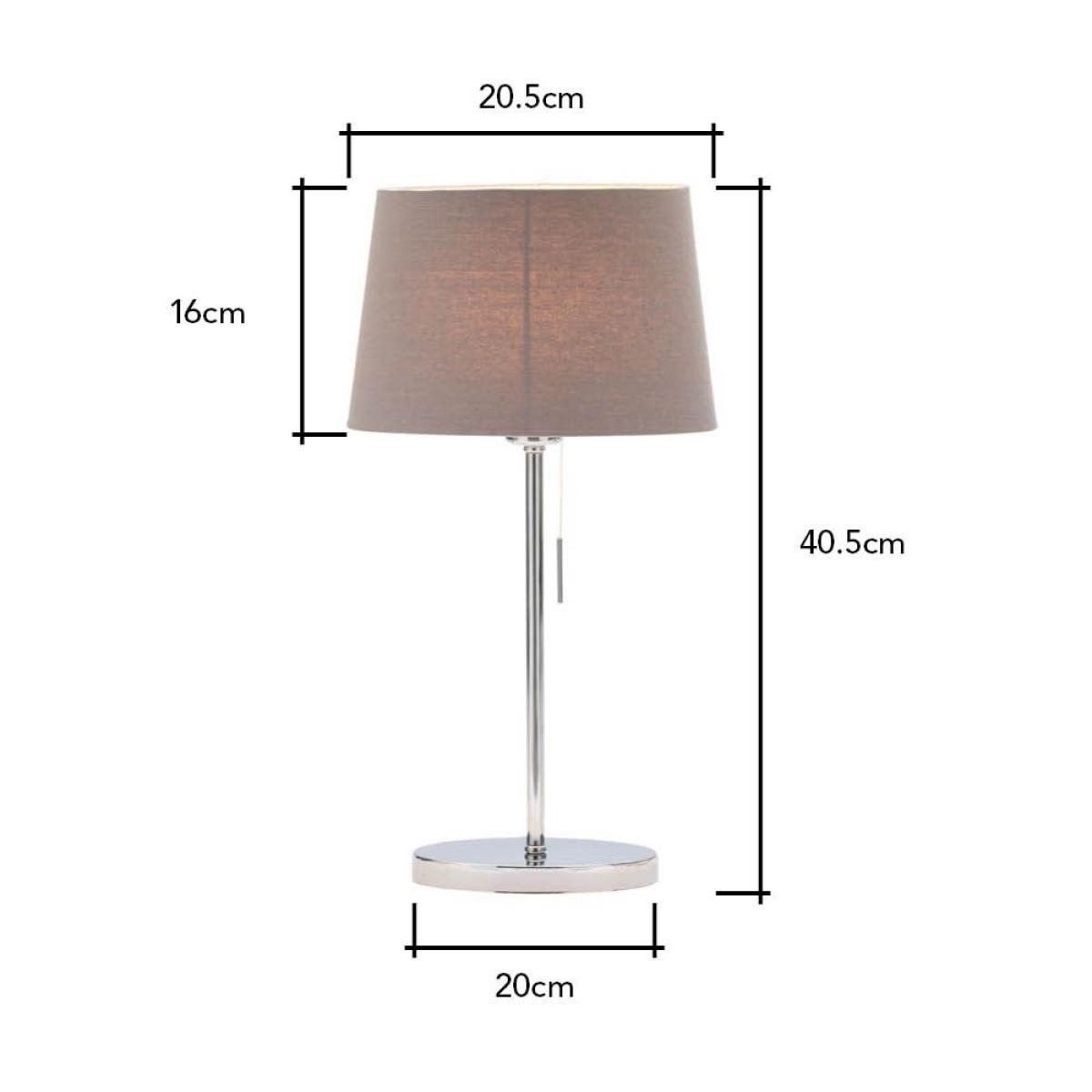 Marley Table Lamp, Chrome – image 6
