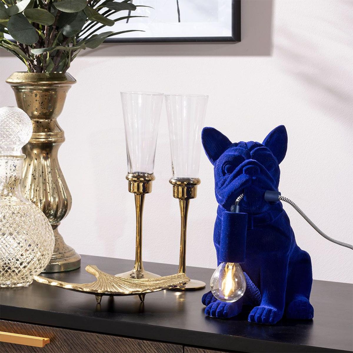 Fred the Boston Terrier Table Lamp, Navy – image 2