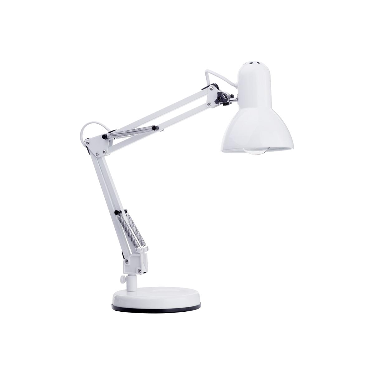 Rose 1 Light Task Lamp, White