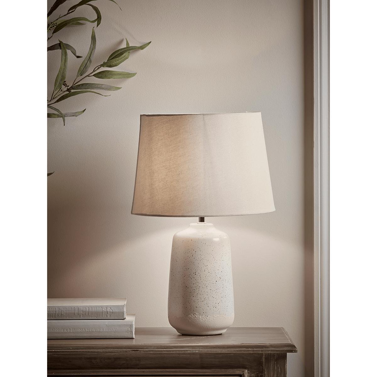Resist Glaze Speckled Table Lamp – image 2