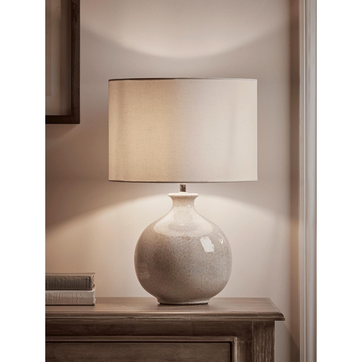 Round Crackle Glaze Table Lamp – image 2