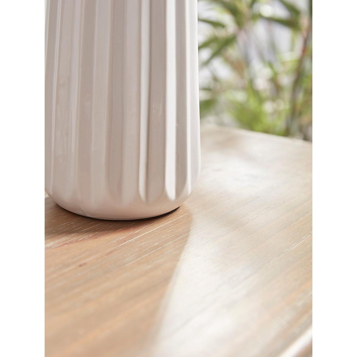 Fluted White Table Lamp – image 4
