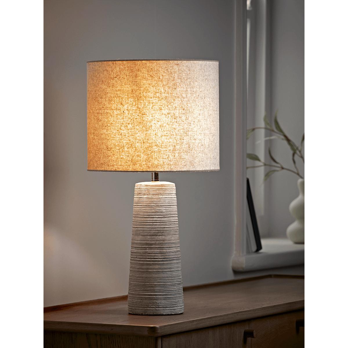Ribbed Tapered Table Lamp – image 2