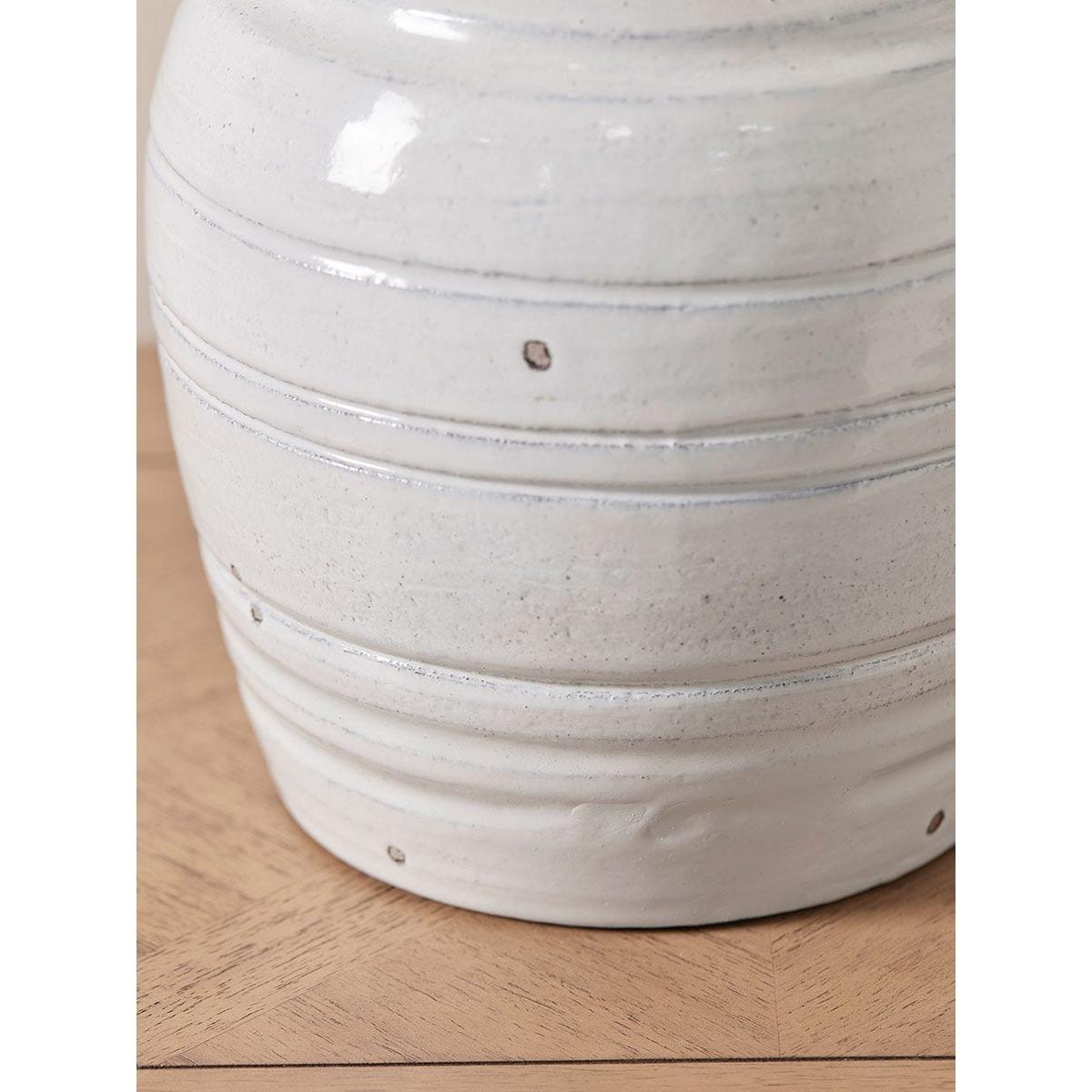 Distressed Whitewashed Table Lamp – image 4