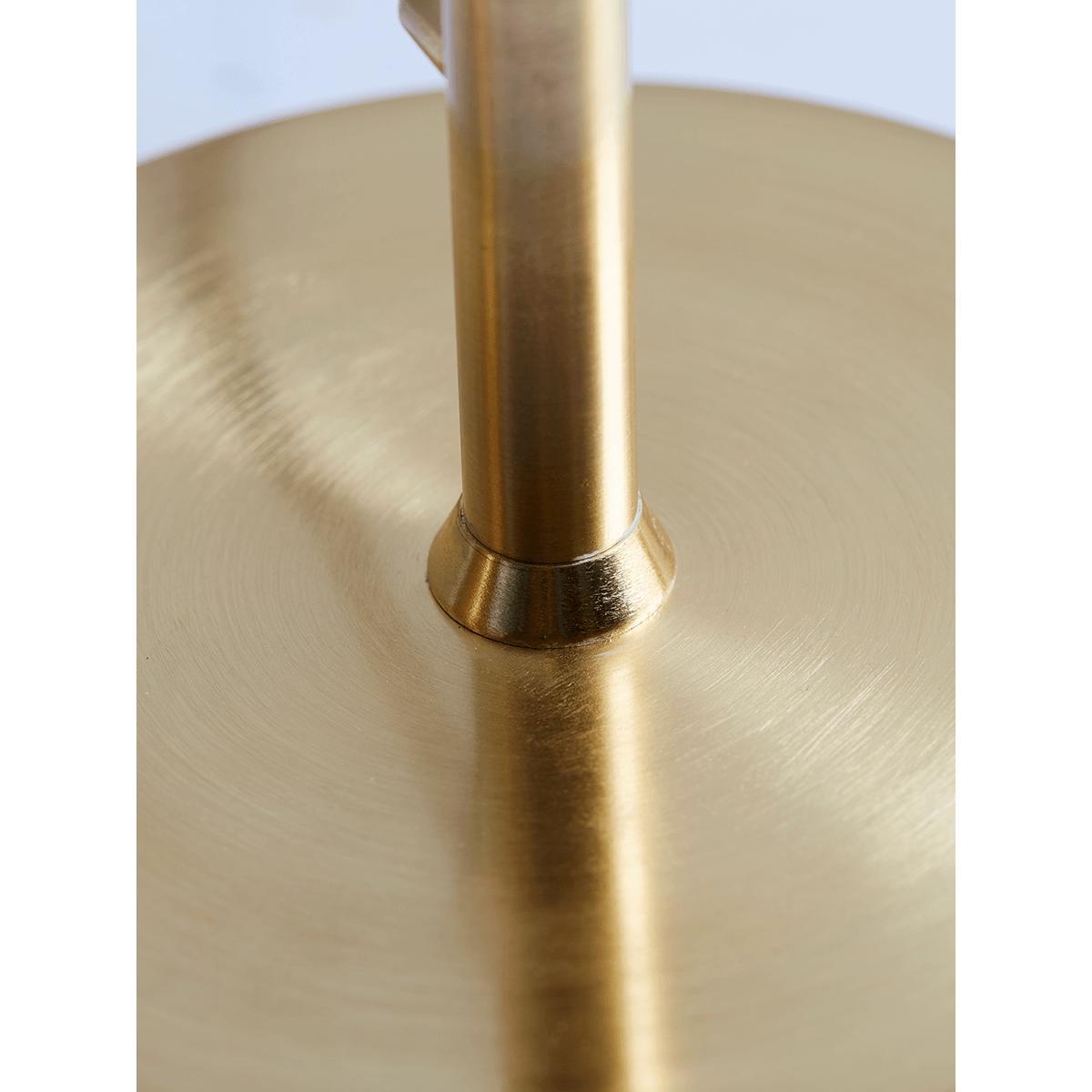 White & Brass Globe Deco Table Lamp – image 5