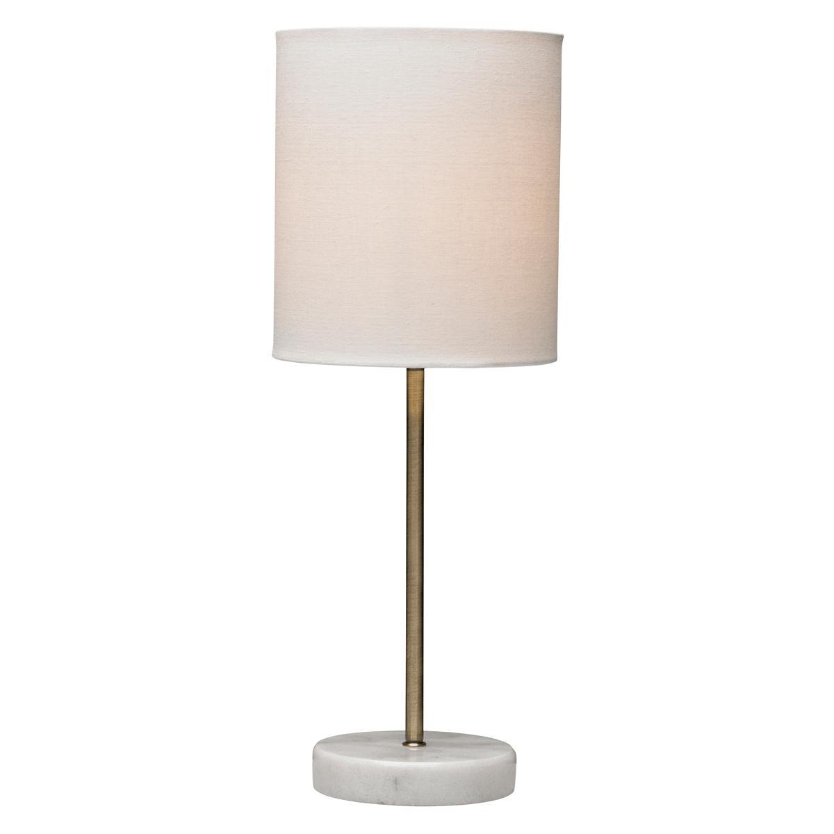 Small Marble Base Table Lamp - Brass – image 2