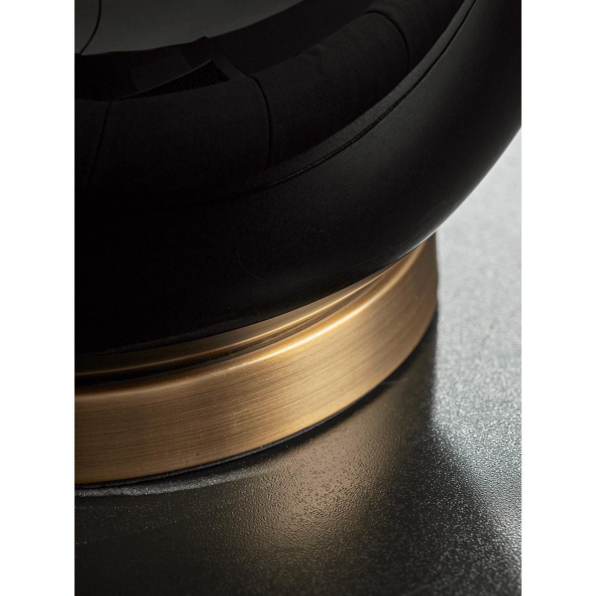 Oversized Black Glass Teardrop Table Lamp – image 4