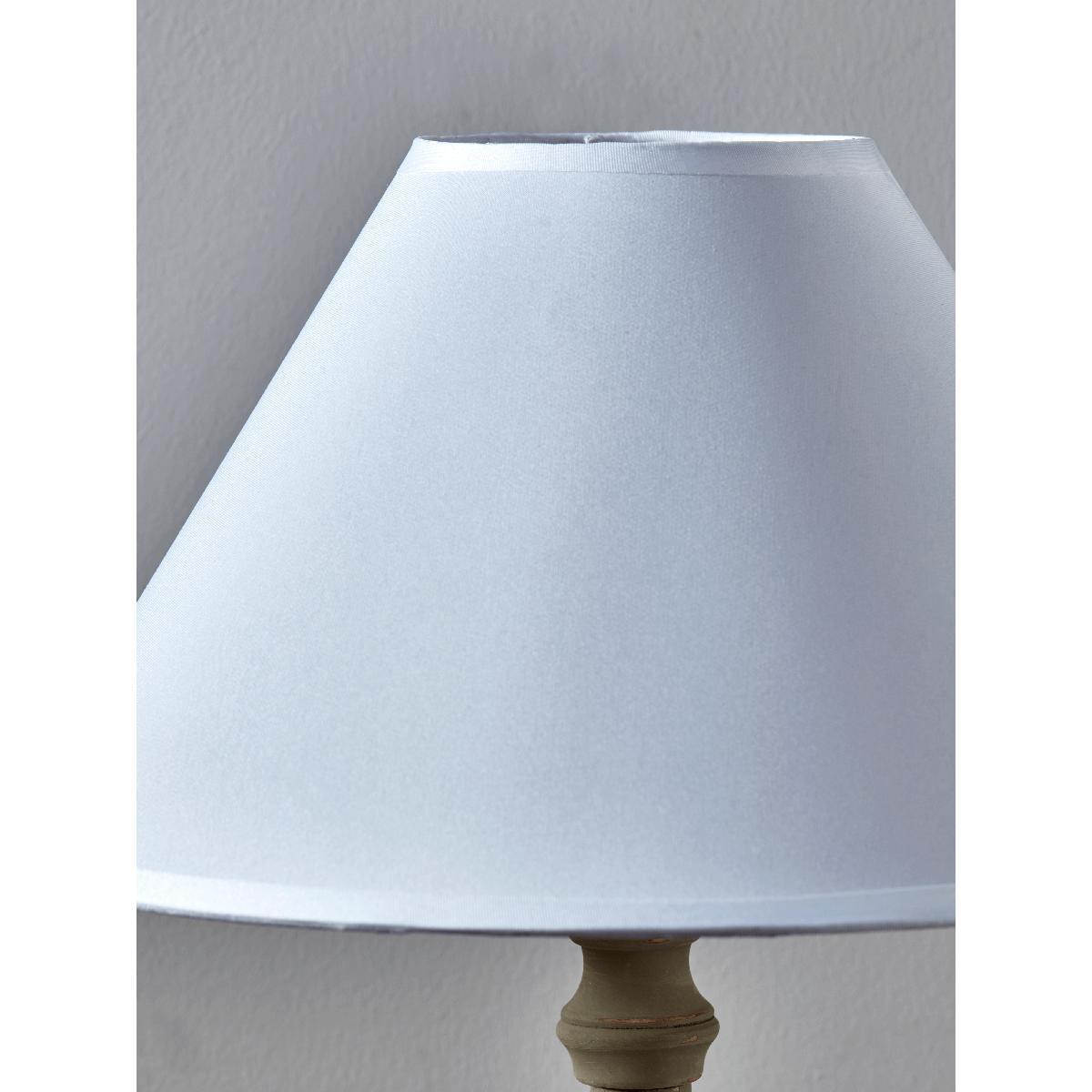Turned Taupe Bedside Lamp – image 3