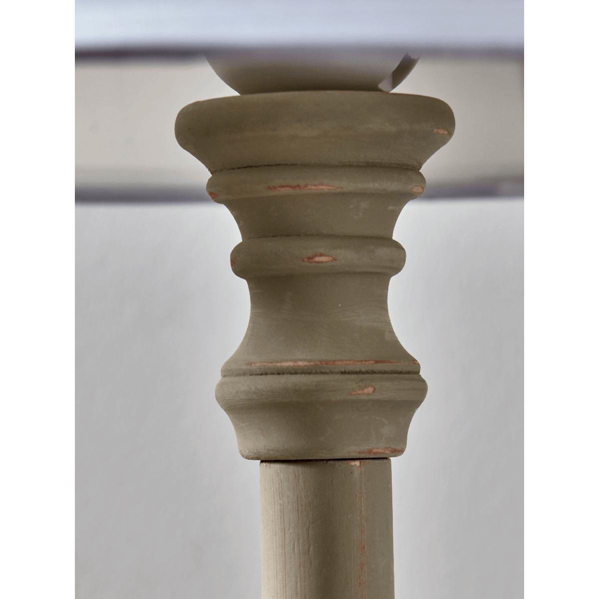 Turned Taupe Bedside Lamp – image 5