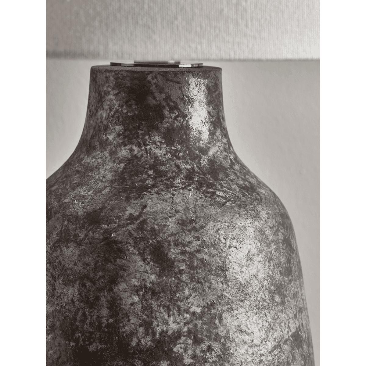 Grey Ombre Glazed Table Lamp – image 3