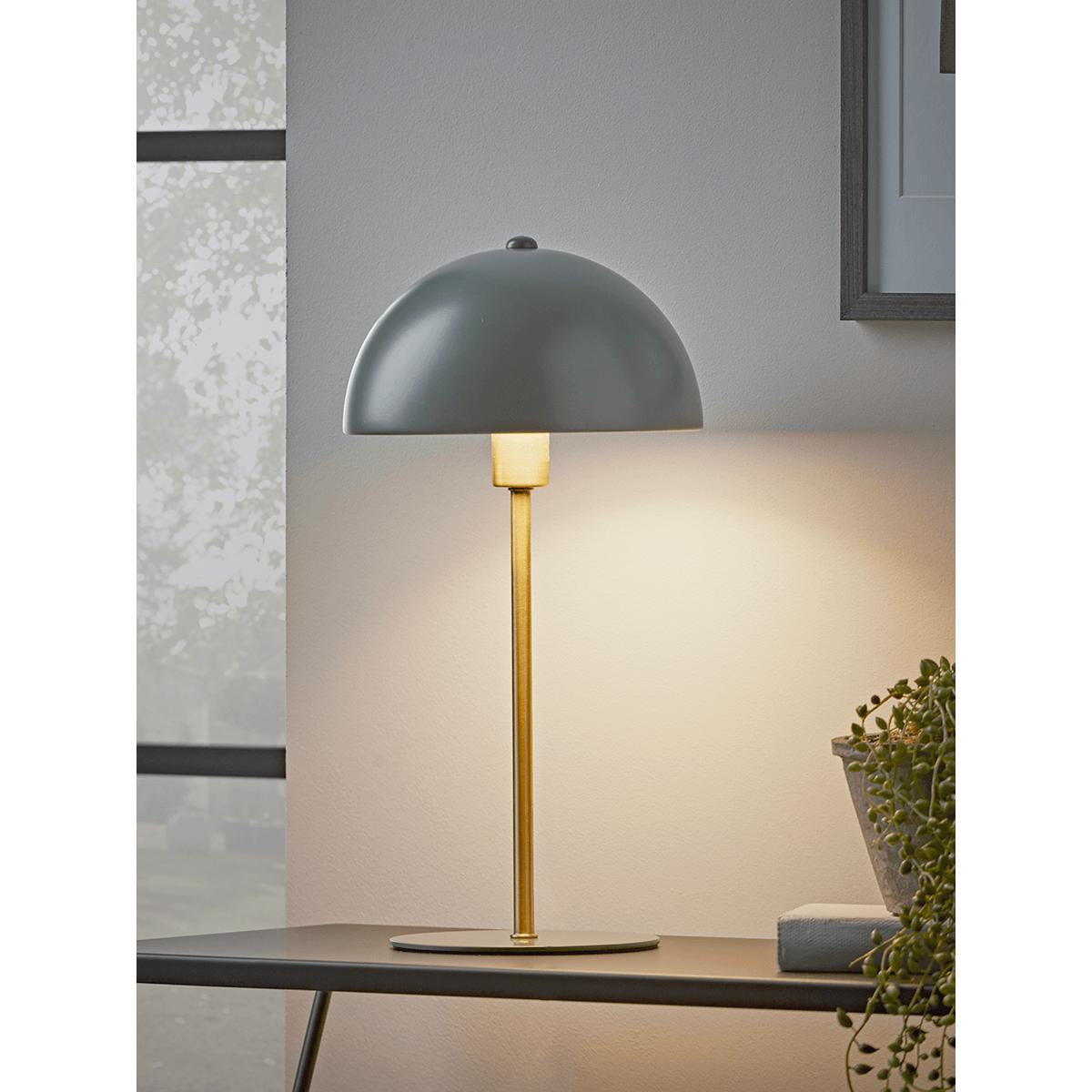 Deep Sage & Brass Rounded Desk Lamp – image 2