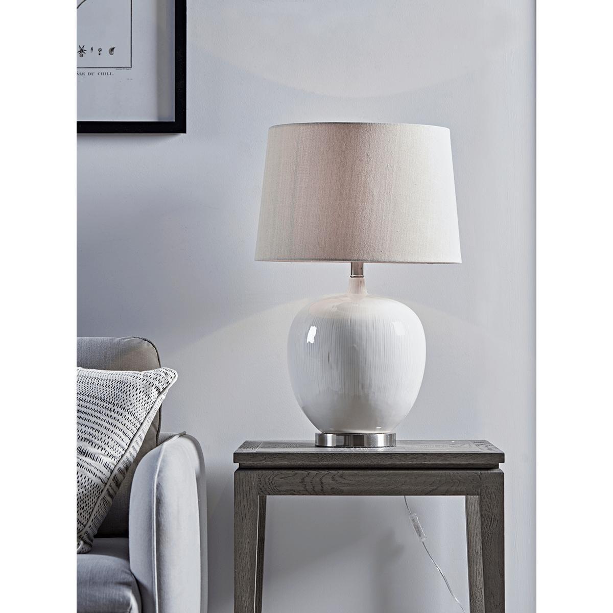 Ribbed Ceramic Table Lamp – image 2