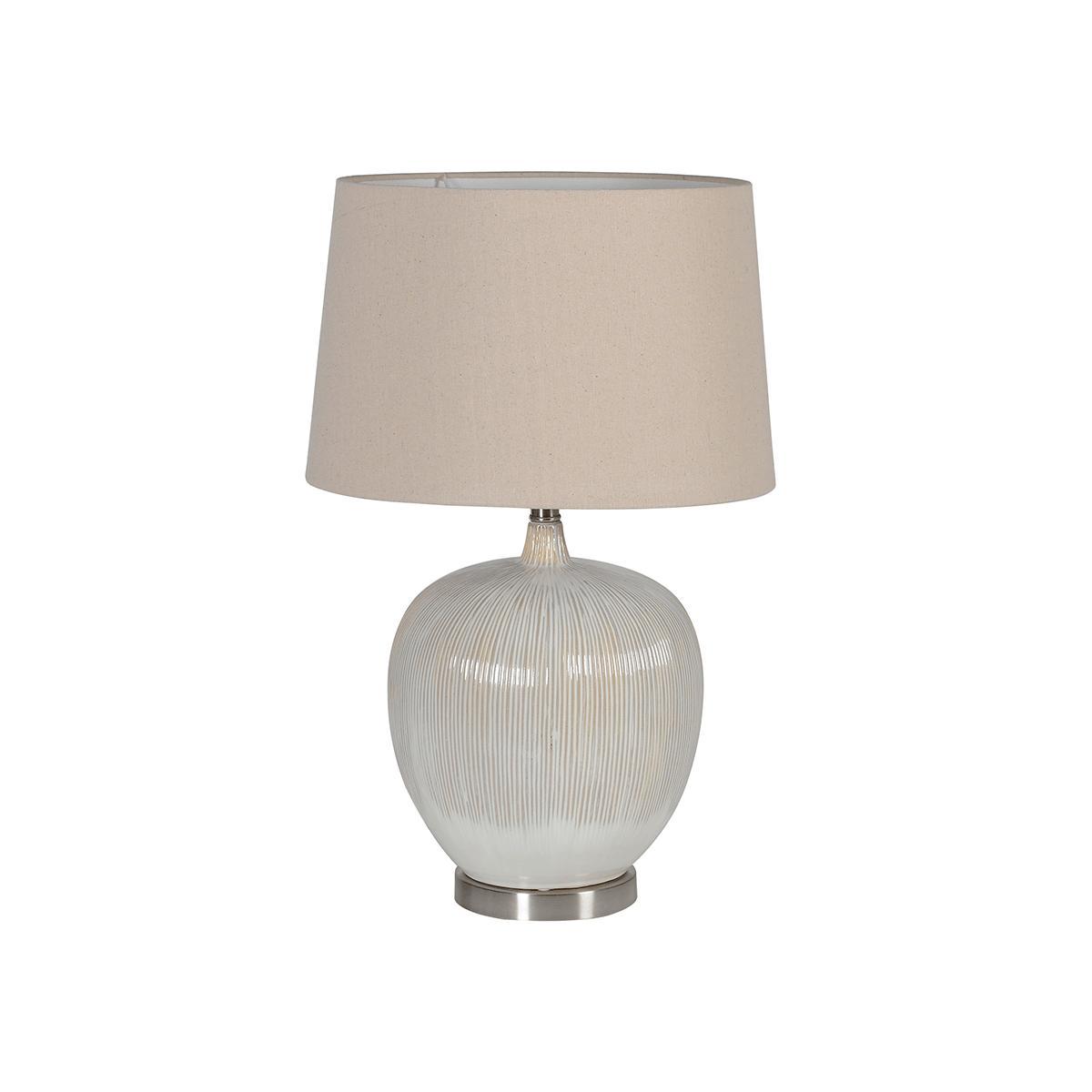 Ribbed Ceramic Table Lamp – image 7
