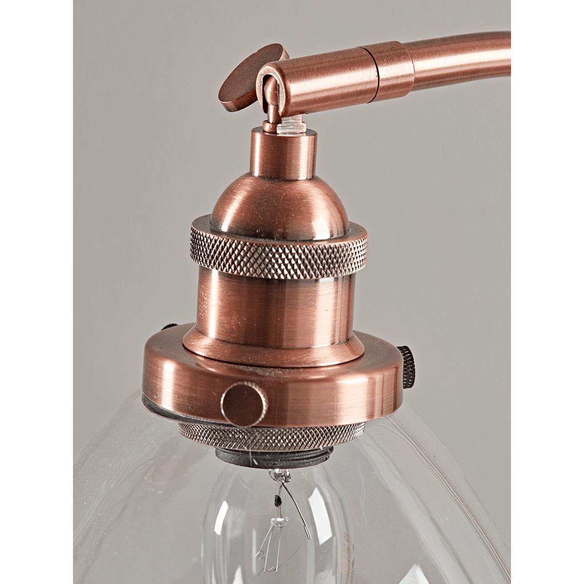 Domed Glass Table Lamp - Copper – image 4