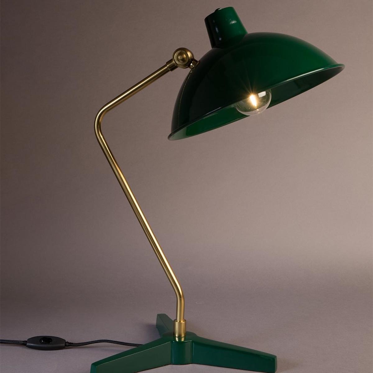 Dutchbone Devi Vintage Desk Lamp in Gloss Green – image 2