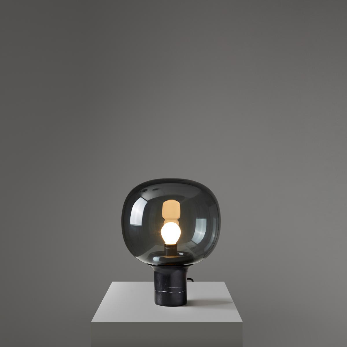 Small Flo Table Lamp in Smoked Grey