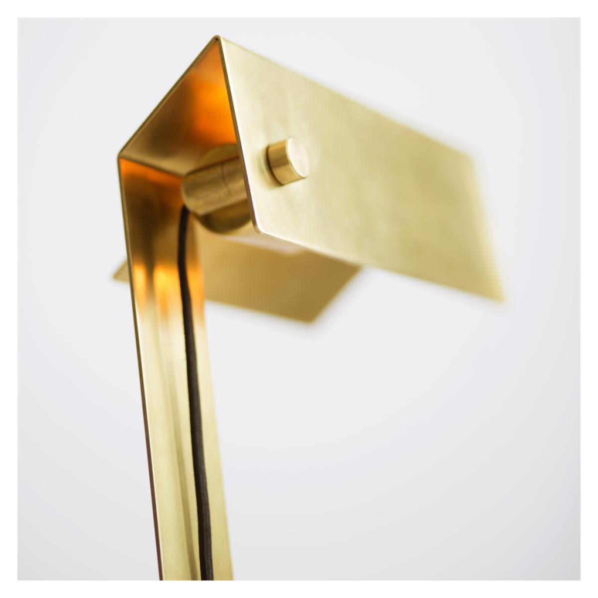 Clark Desk Lamp Brass With Marble Base – image 2