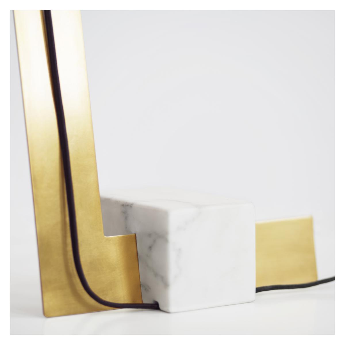 Clark Desk Lamp Brass With Marble Base – image 5