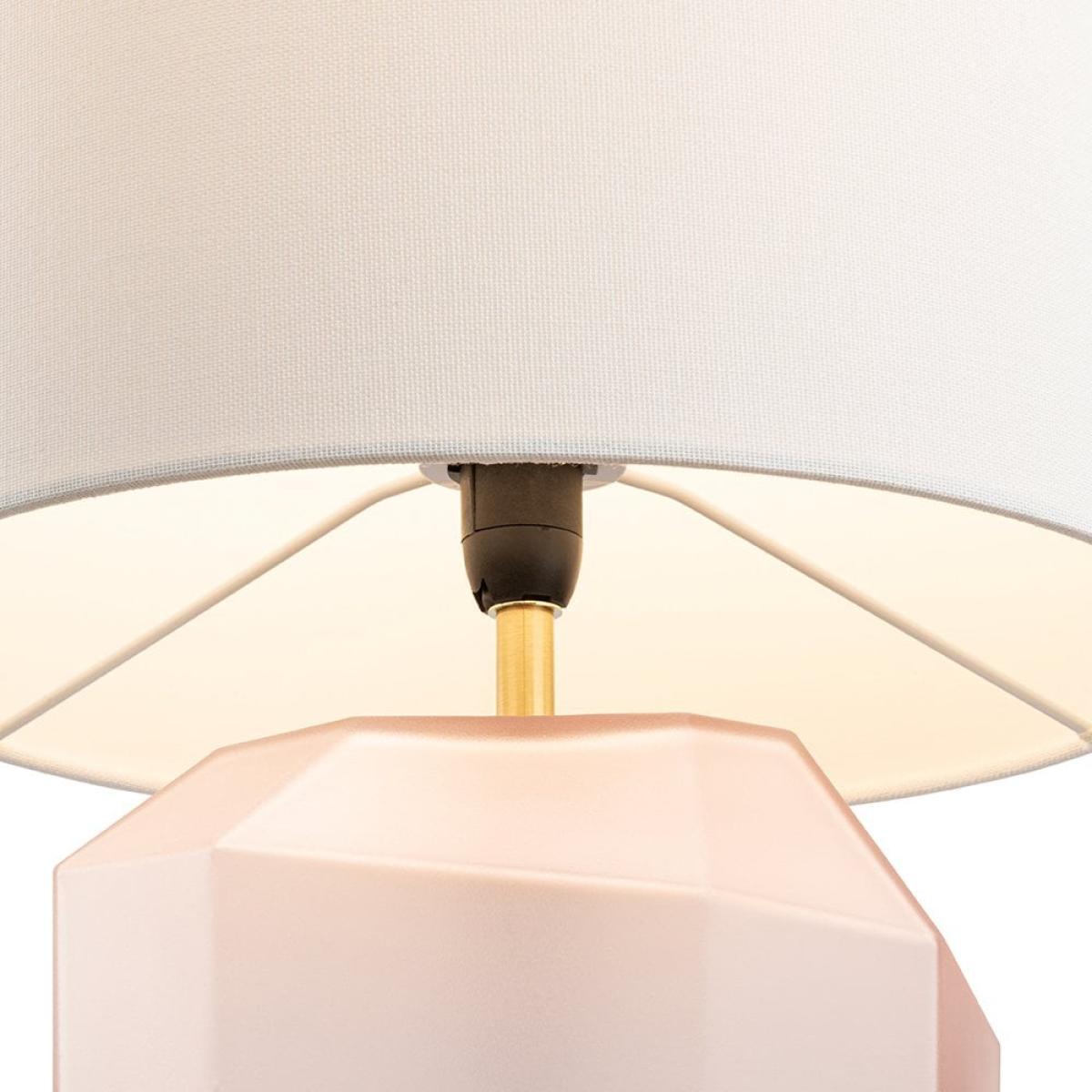 £40  Off  Clarence Table Lamp, Pink Glass – image 5