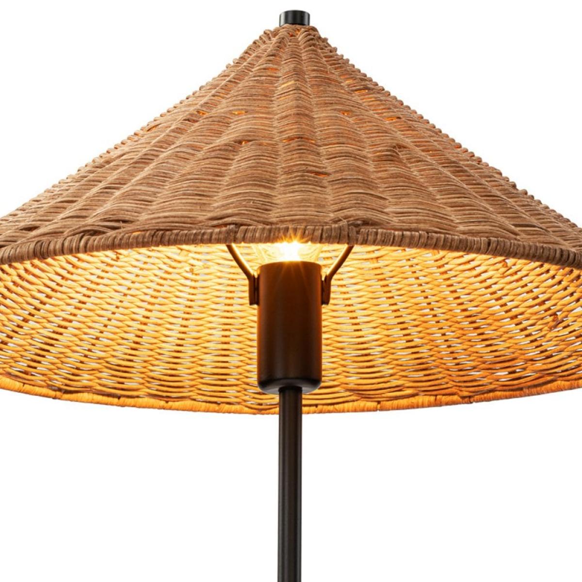 £10 Off Francia Table Lamp, Rattan & Black – image 2