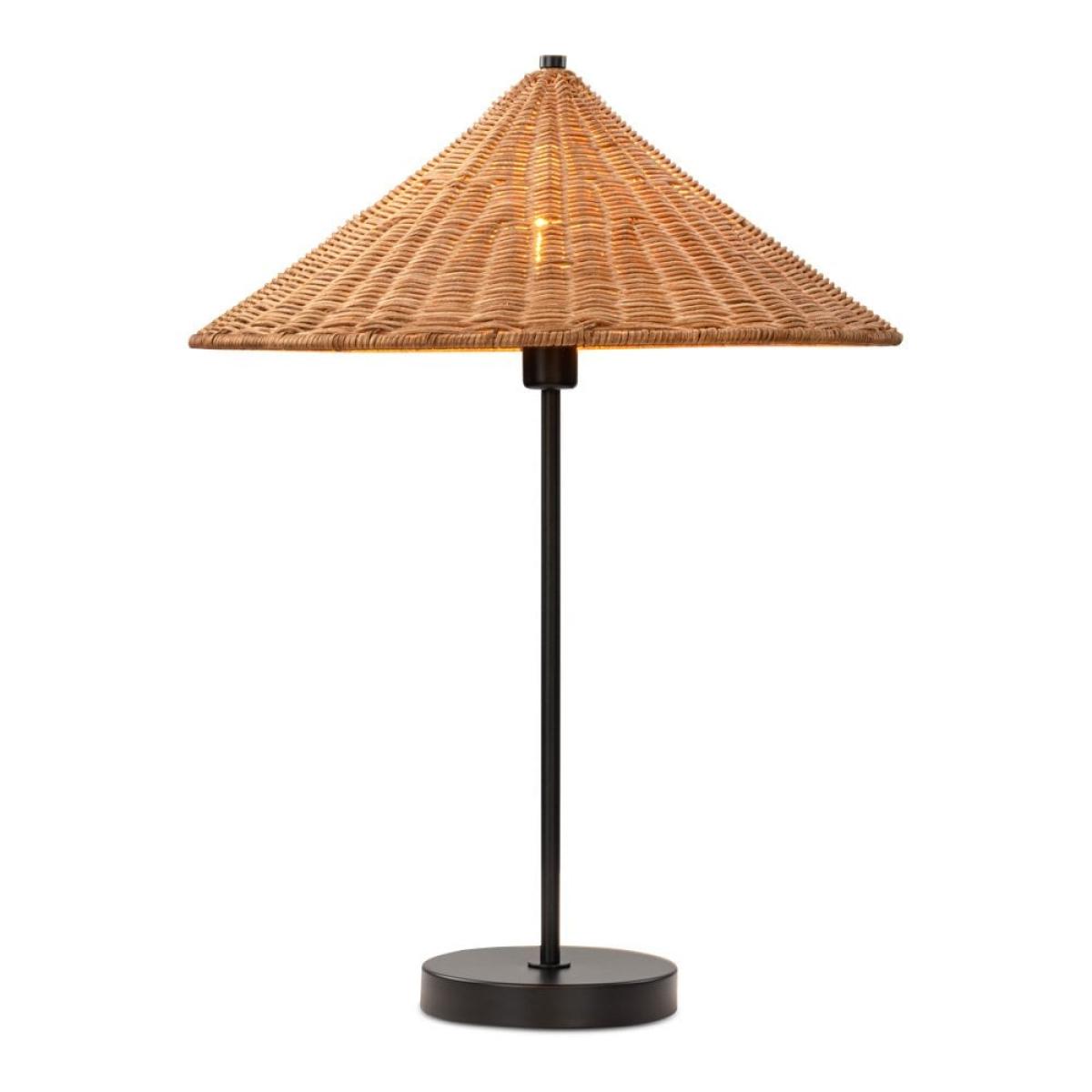 £10 Off Francia Table Lamp, Rattan & Black – image 3