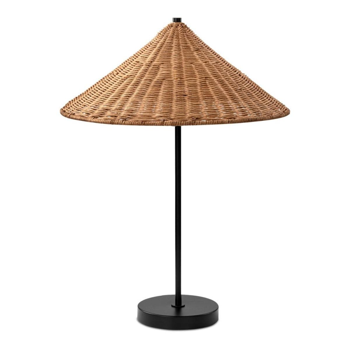 £10 Off Francia Table Lamp, Rattan & Black – image 4