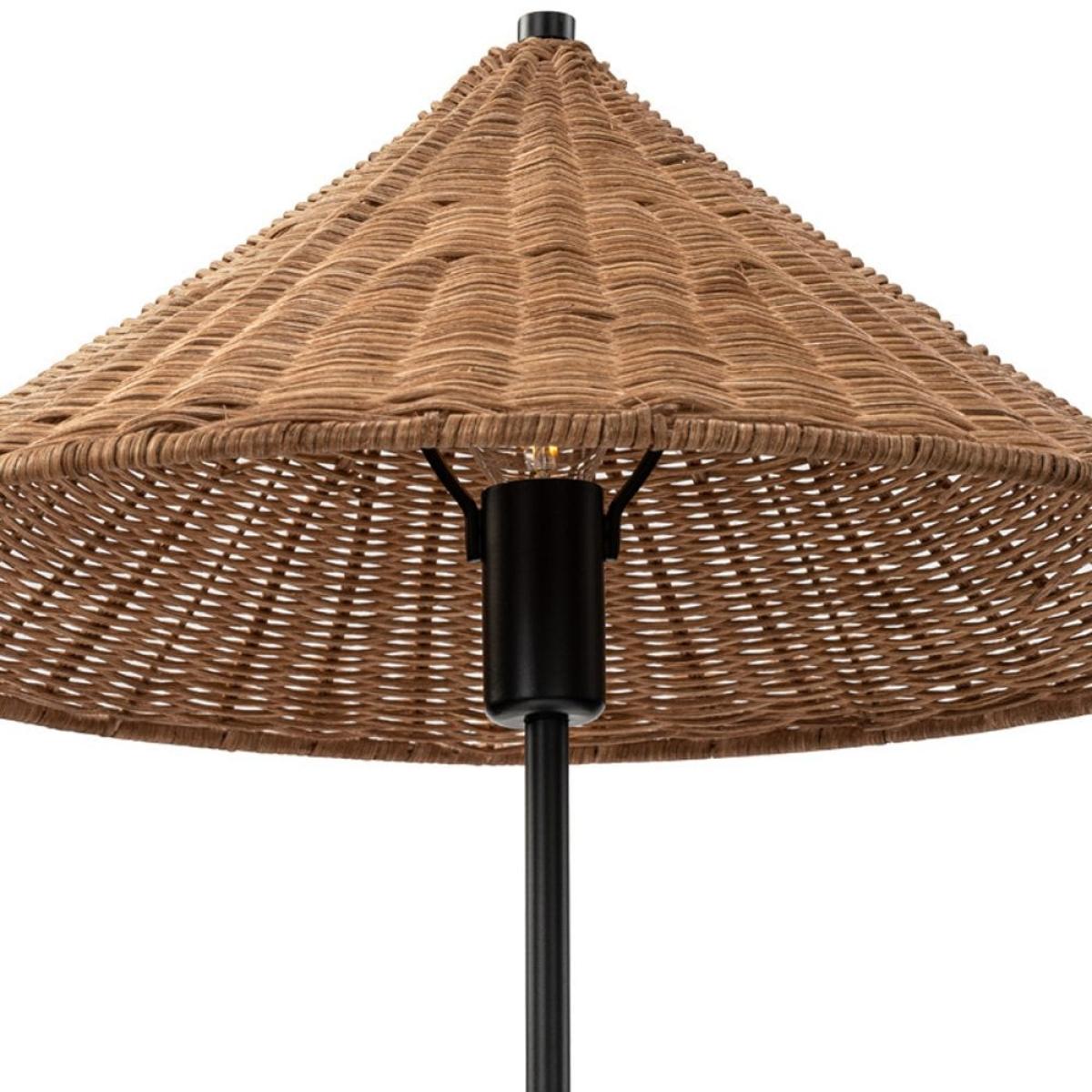 £10 Off Francia Table Lamp, Rattan & Black – image 6
