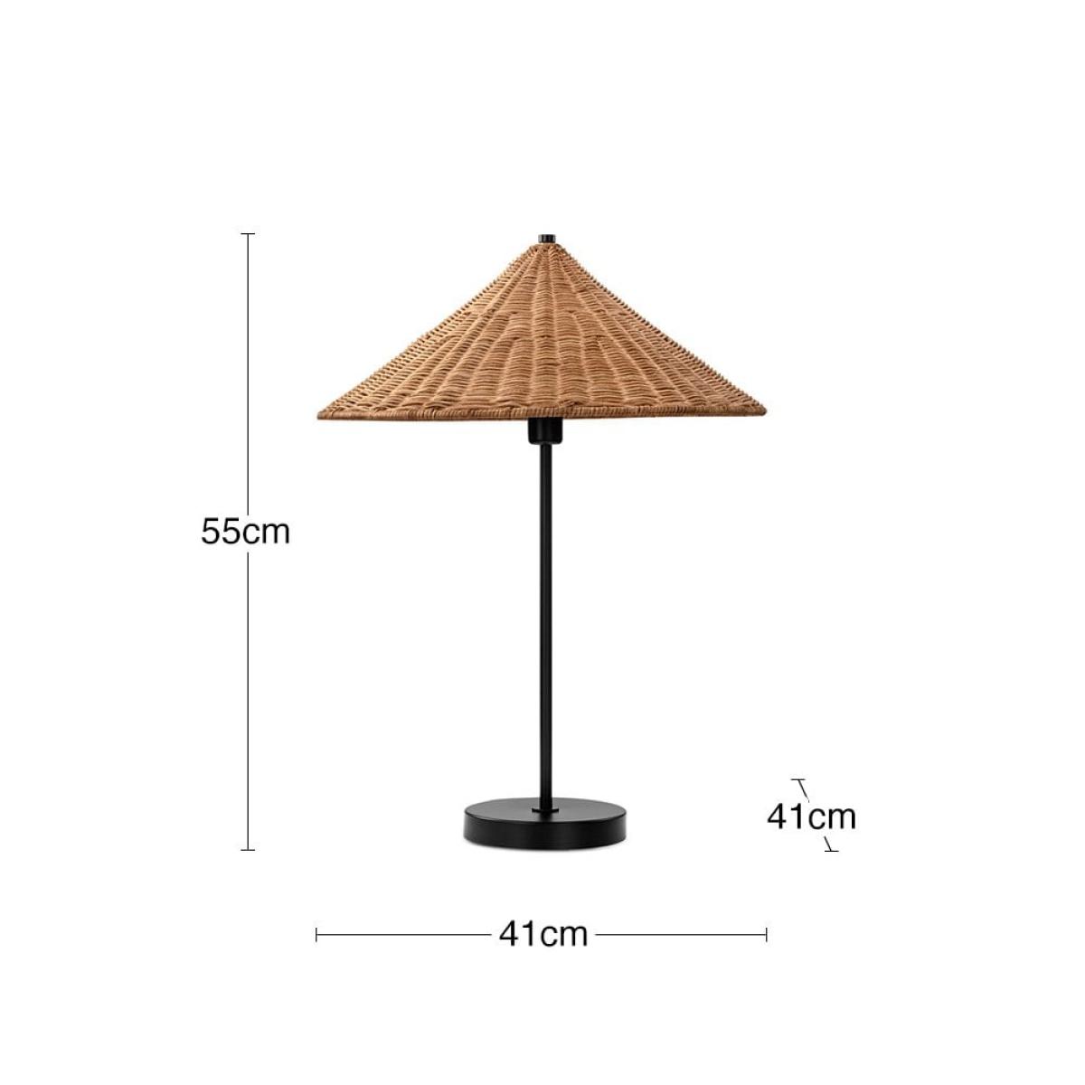 £10 Off Francia Table Lamp, Rattan & Black – image 8