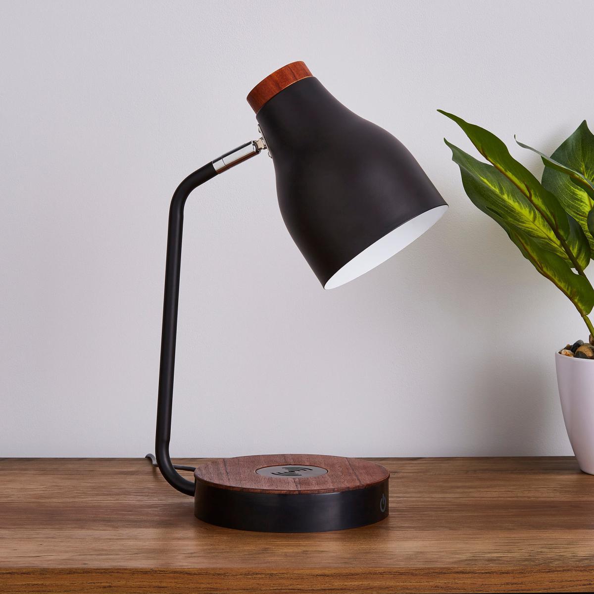 Imogen Phone Charging Desk Lamp Grey – image 2