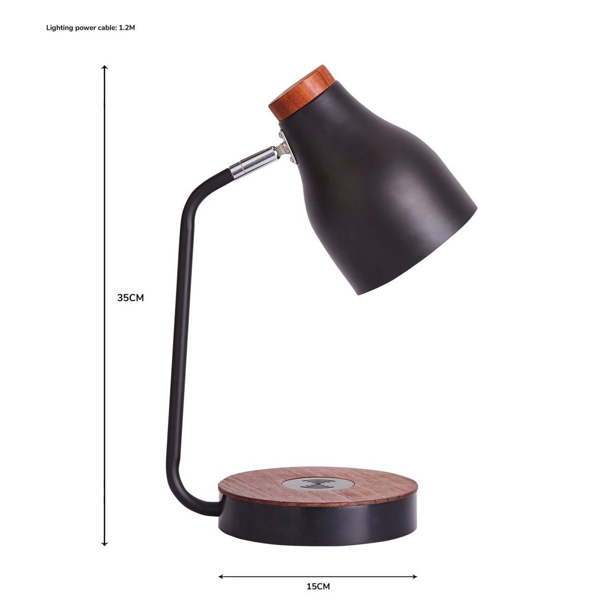 Imogen Phone Charging Desk Lamp Grey – image 6