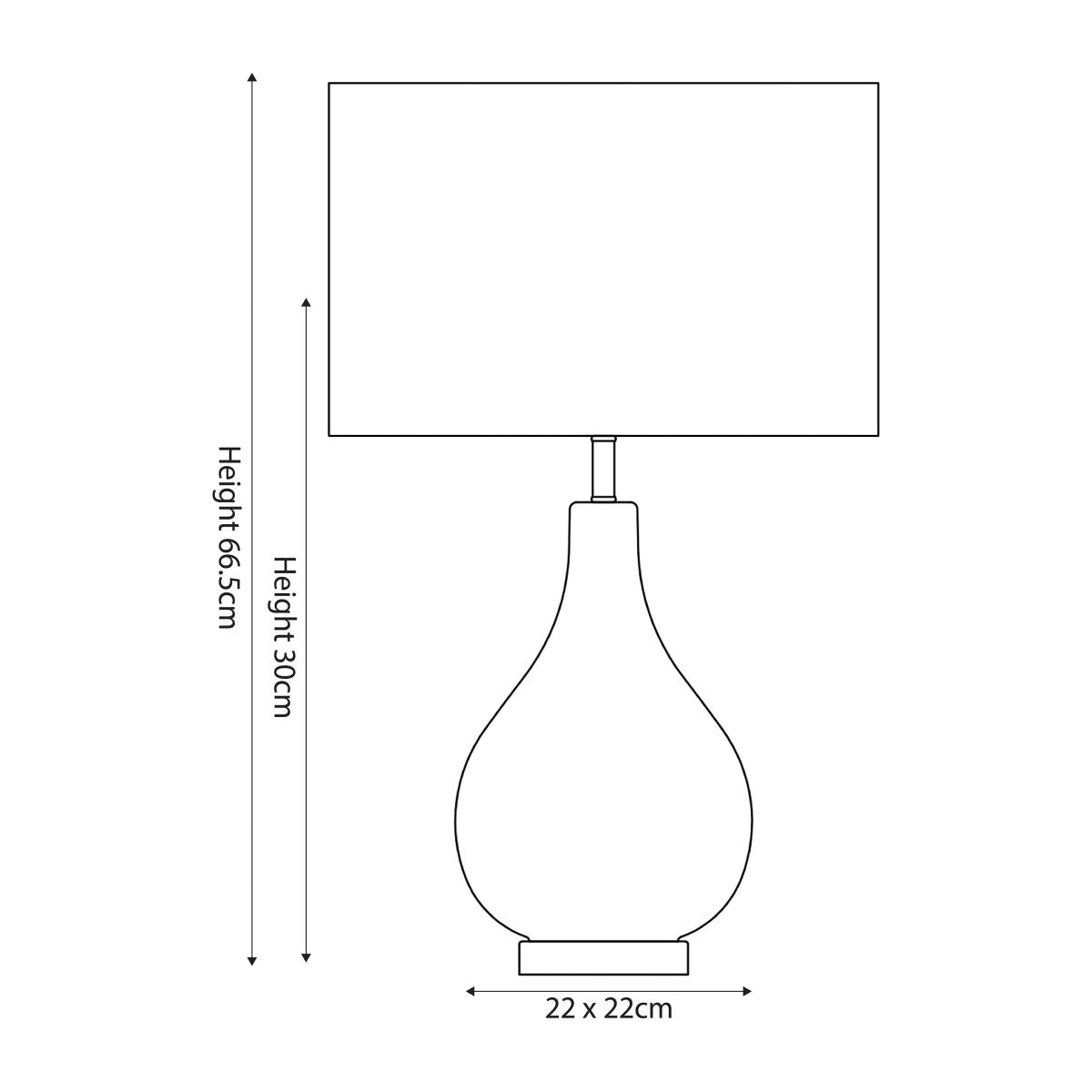 Charlotte Glass Table Lamp Clear – image 4
