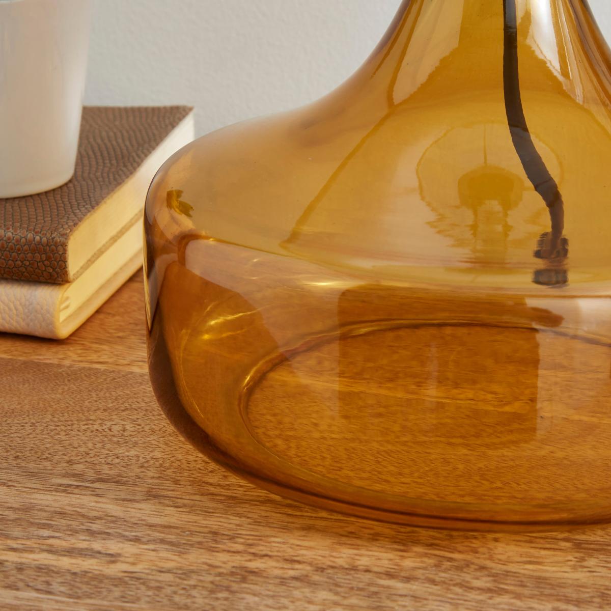Kunal Glass Table Lamp Amber – image 3