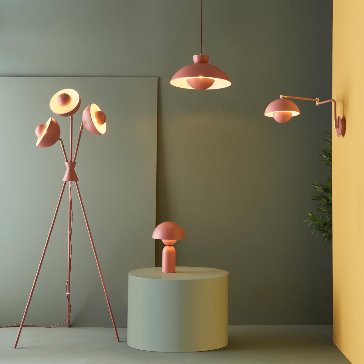 Elements Levi Table Lamp Pink – image 7