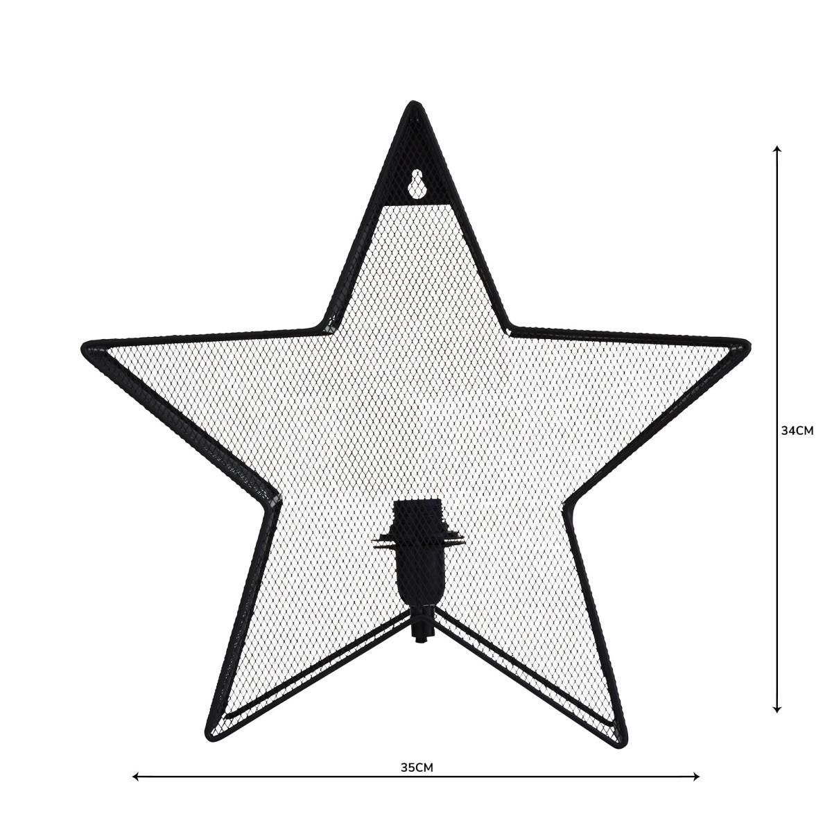 Saron Star Table And Easy Fit Wall Light Black – image 5
