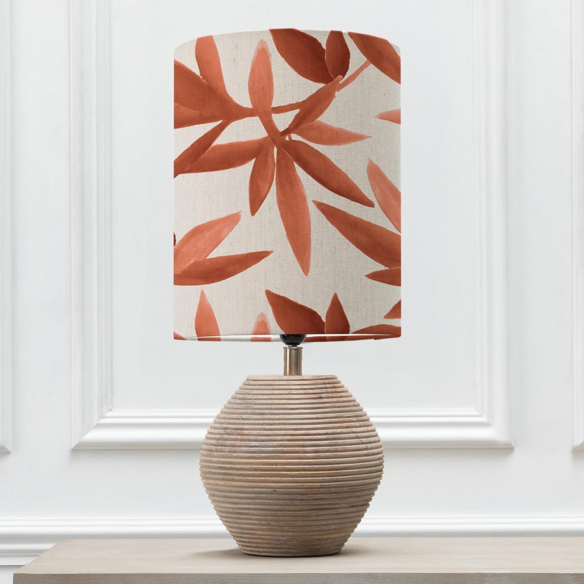 Cerys Table Lamp with Silverwood Shade Silverwood Amber Orange – image 2