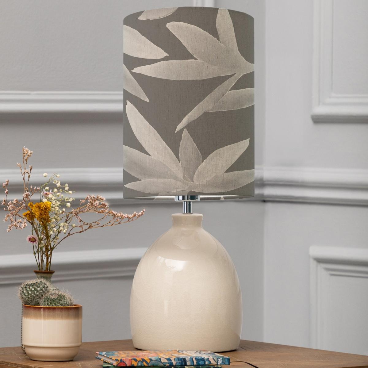 Leura Table Lamp with Silverwood Shade Silverwood Frost Grey – image 1
