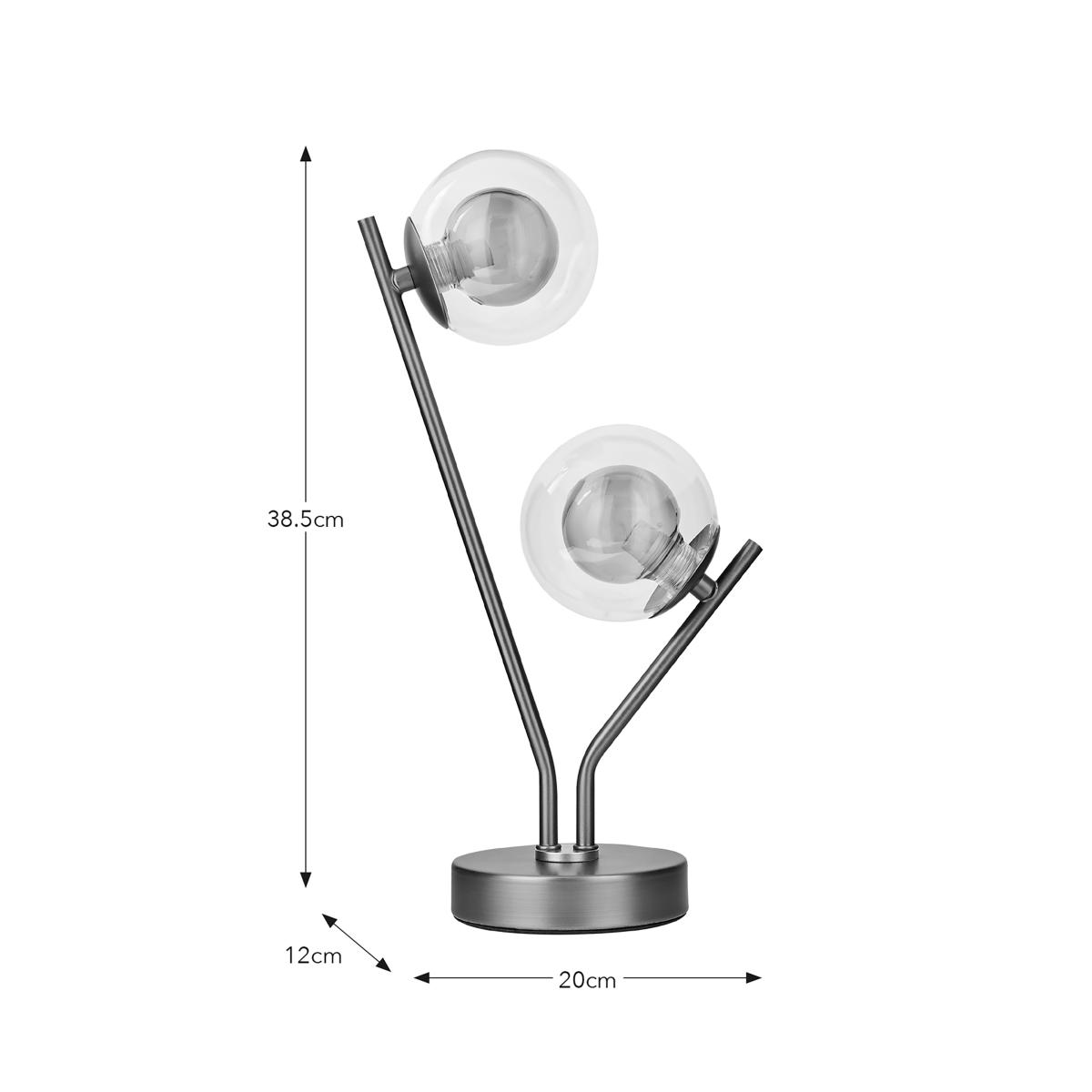 Molecular Industrial Metal Decorative Table Lamp Clear – image 5