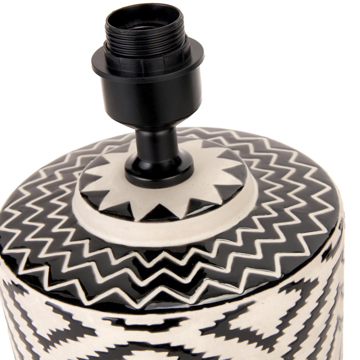 Chirala Ikat Ceramic and Velvet Table Lamp Raspberry – image 4