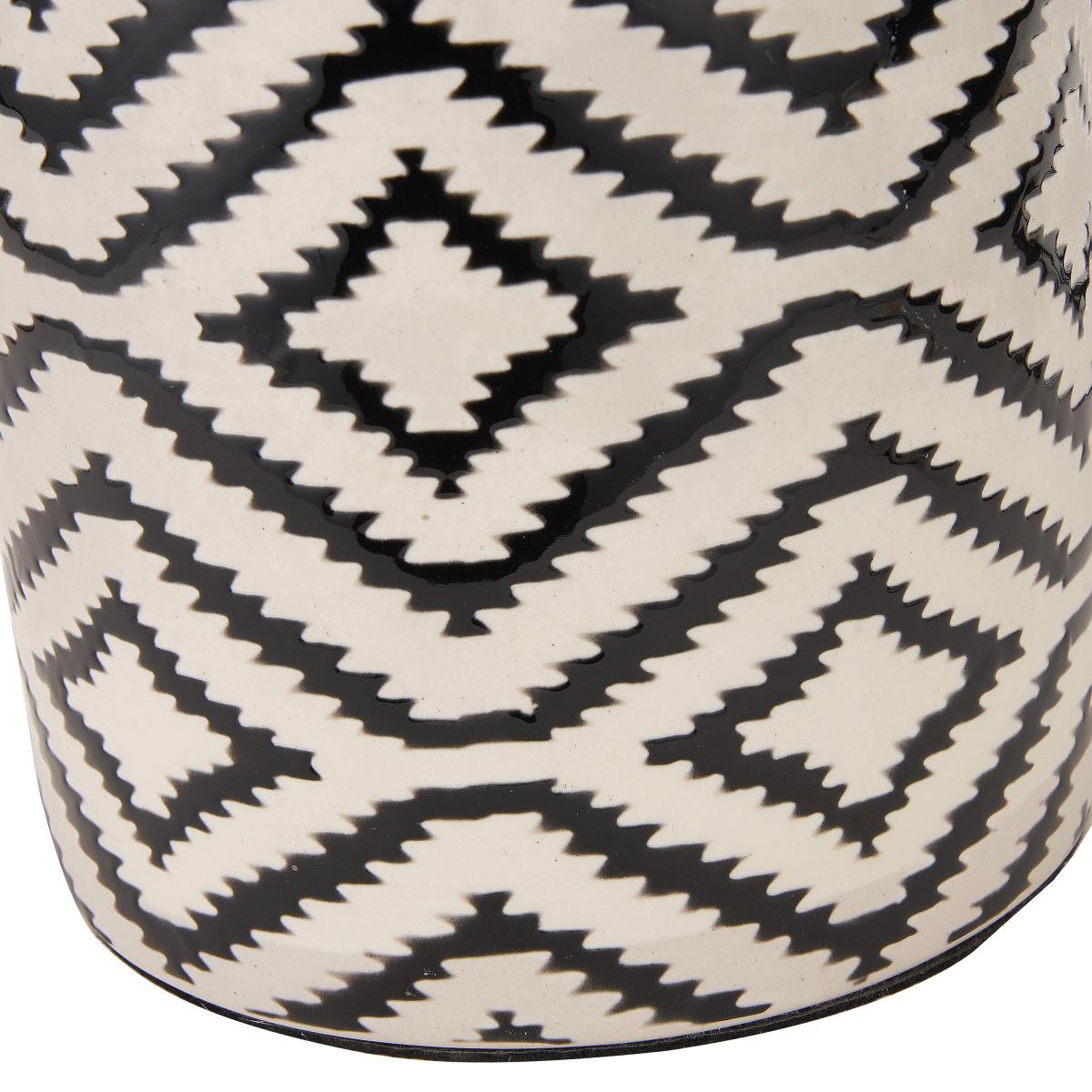Chirala Ikat Ceramic and Velvet Table Lamp Raspberry – image 5