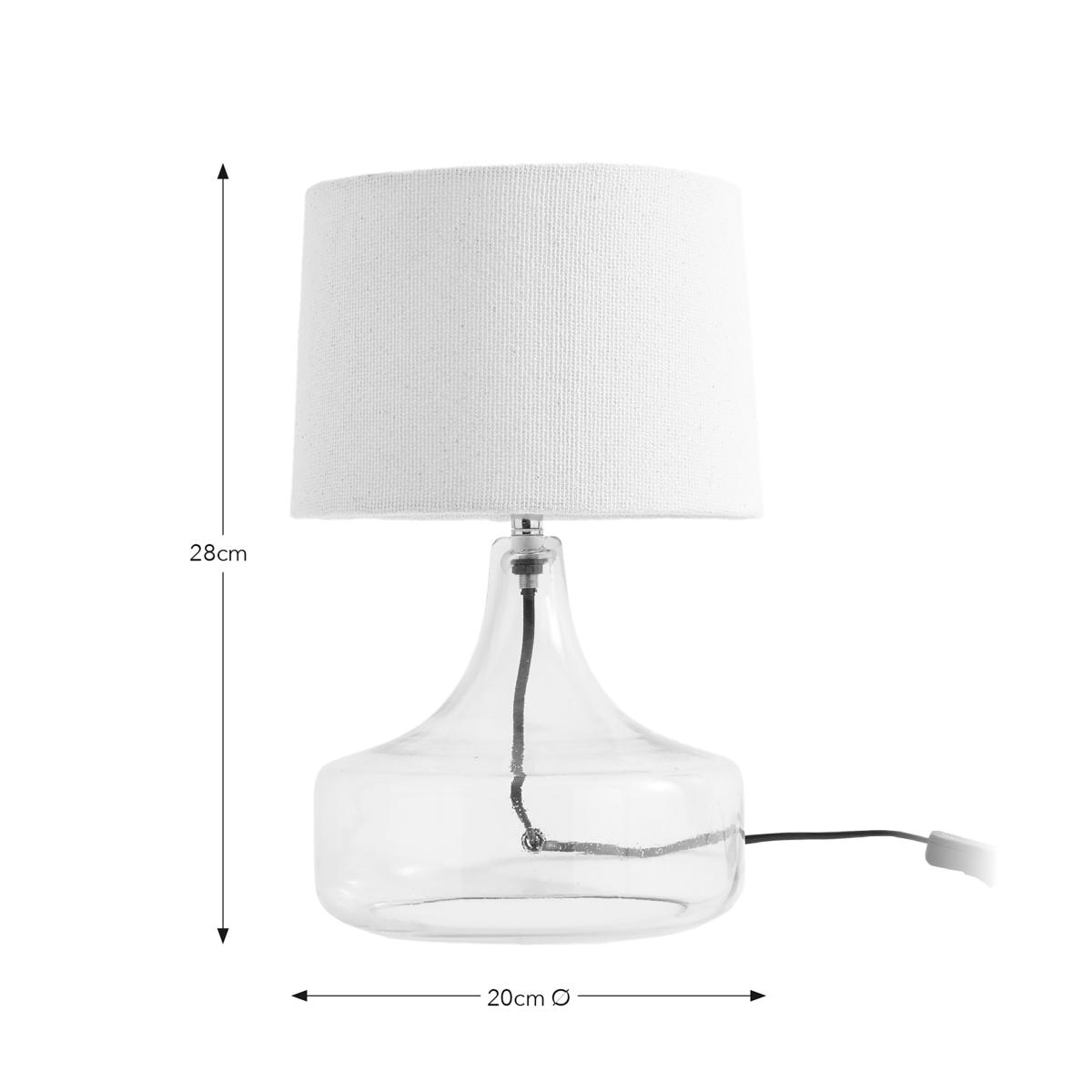 Kunal Glass Table Lamp Clear – image 6