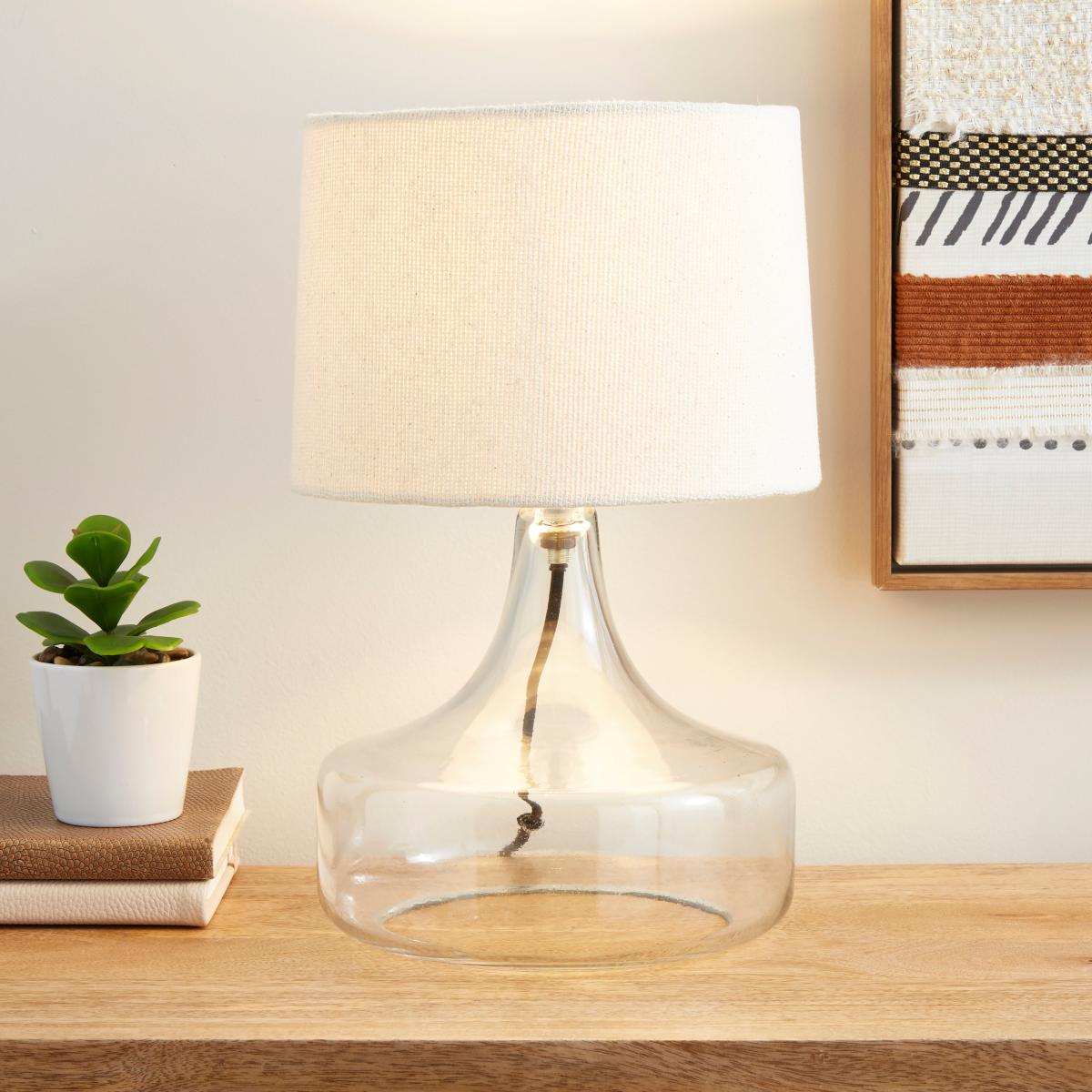 Kunal Glass Table Lamp Clear – image 1