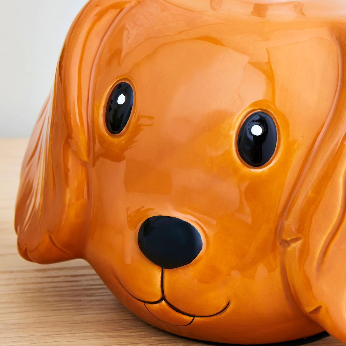 Dog Animal Head Bulb Holder Brown – image 3
