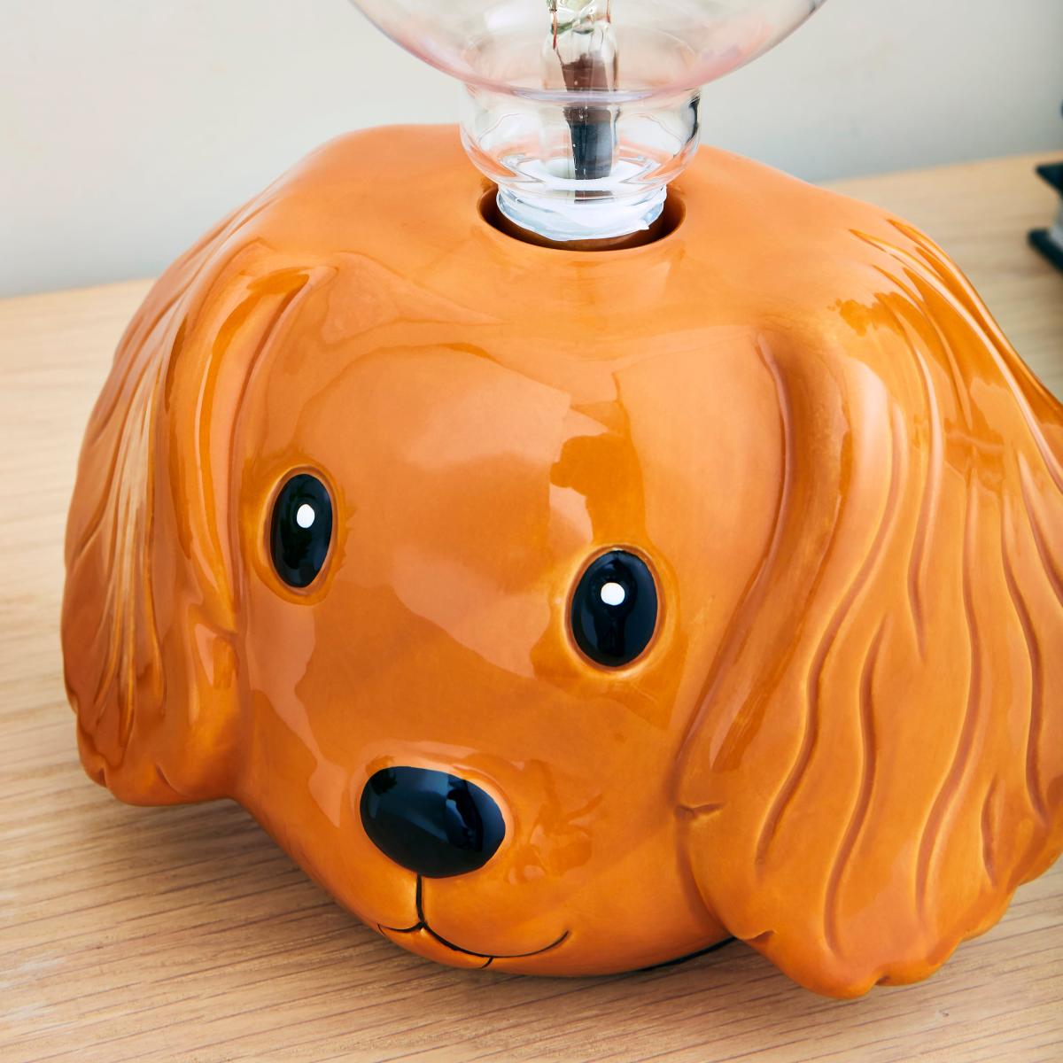 Dog Animal Head Bulb Holder Brown – image 4