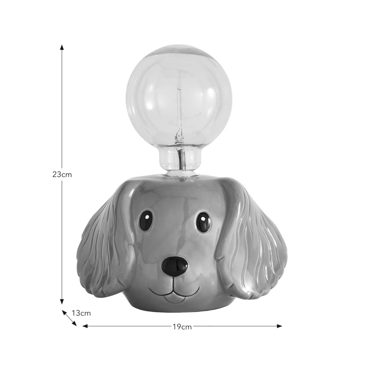 Dog Animal Head Bulb Holder Brown – image 5