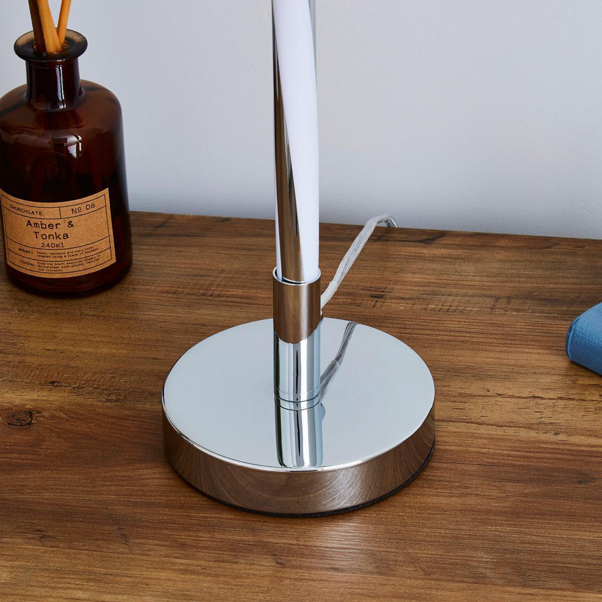 Hettie Integrated LED Table Lamp Grey – image 4
