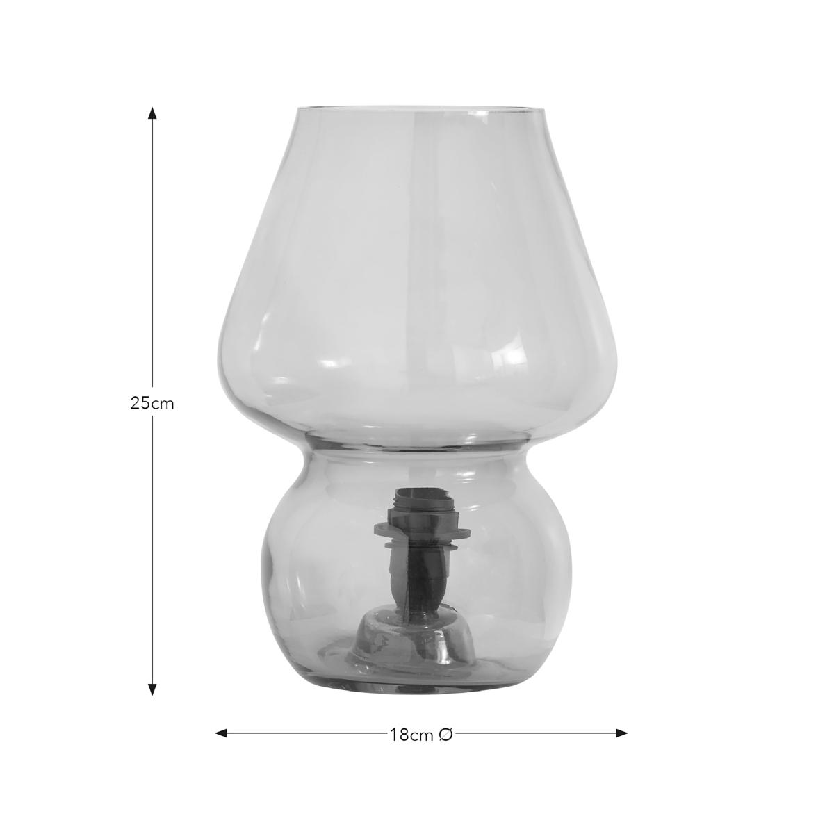 Evy Glass Table Lamp Smoke (Grey) – image 5